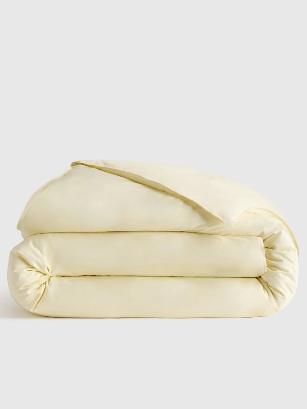 Quince Bamboo Duvet Cover in Butter Yellow
